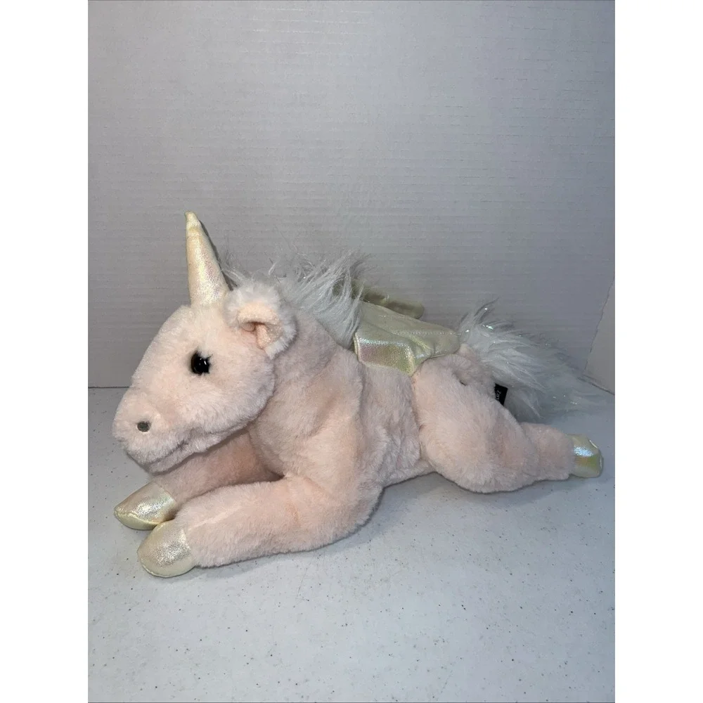Pink Plush Unicorn Pegasus Enchanted Adopt a Pet Shiny Wings 14